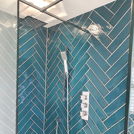 Aquamarine tiles